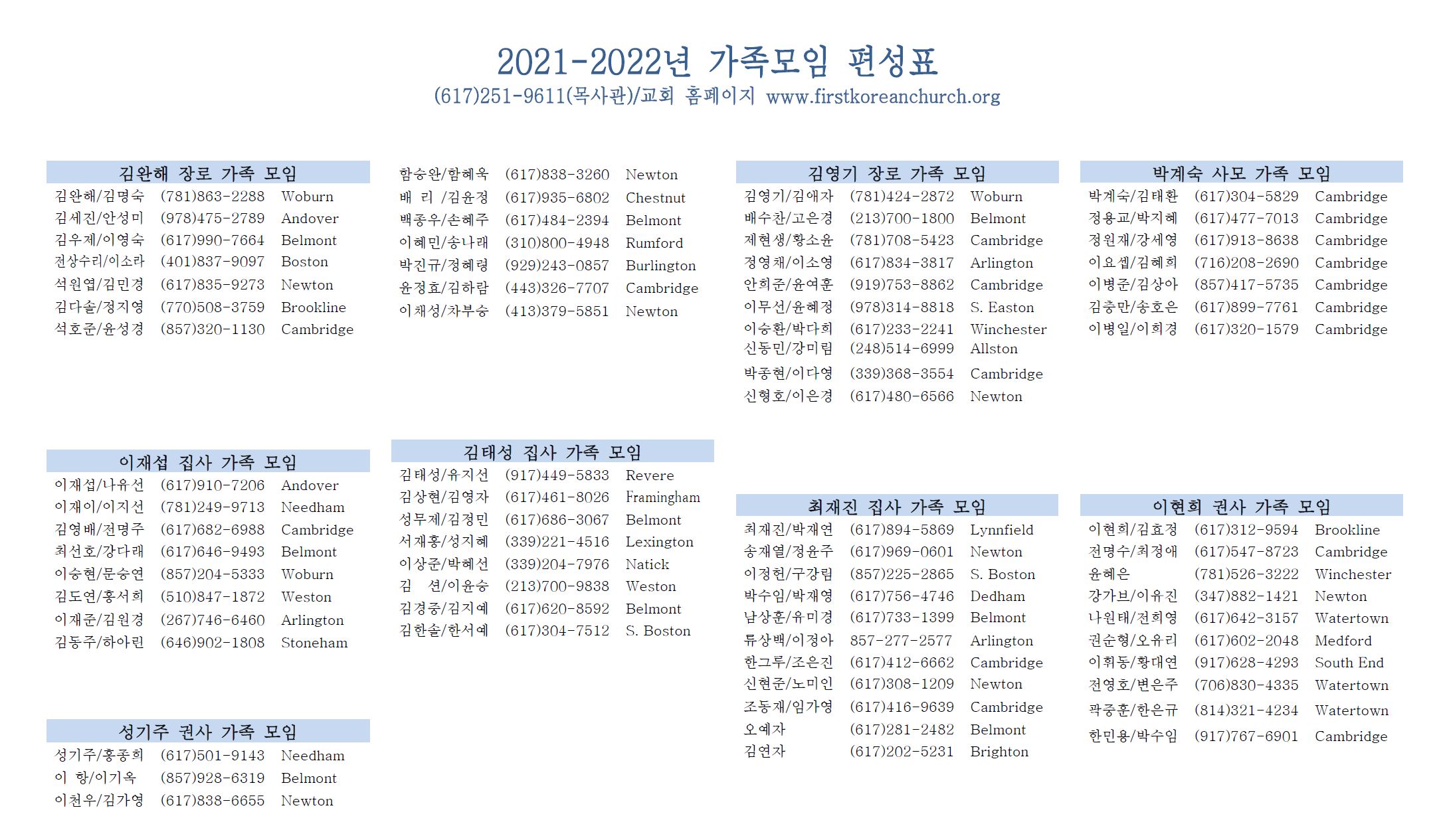 2021-2022 가족모임